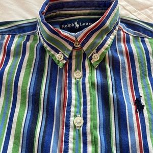 3/$15 💟 Ralph Lauren Boys Long Sleeve Collared Shirt 9M